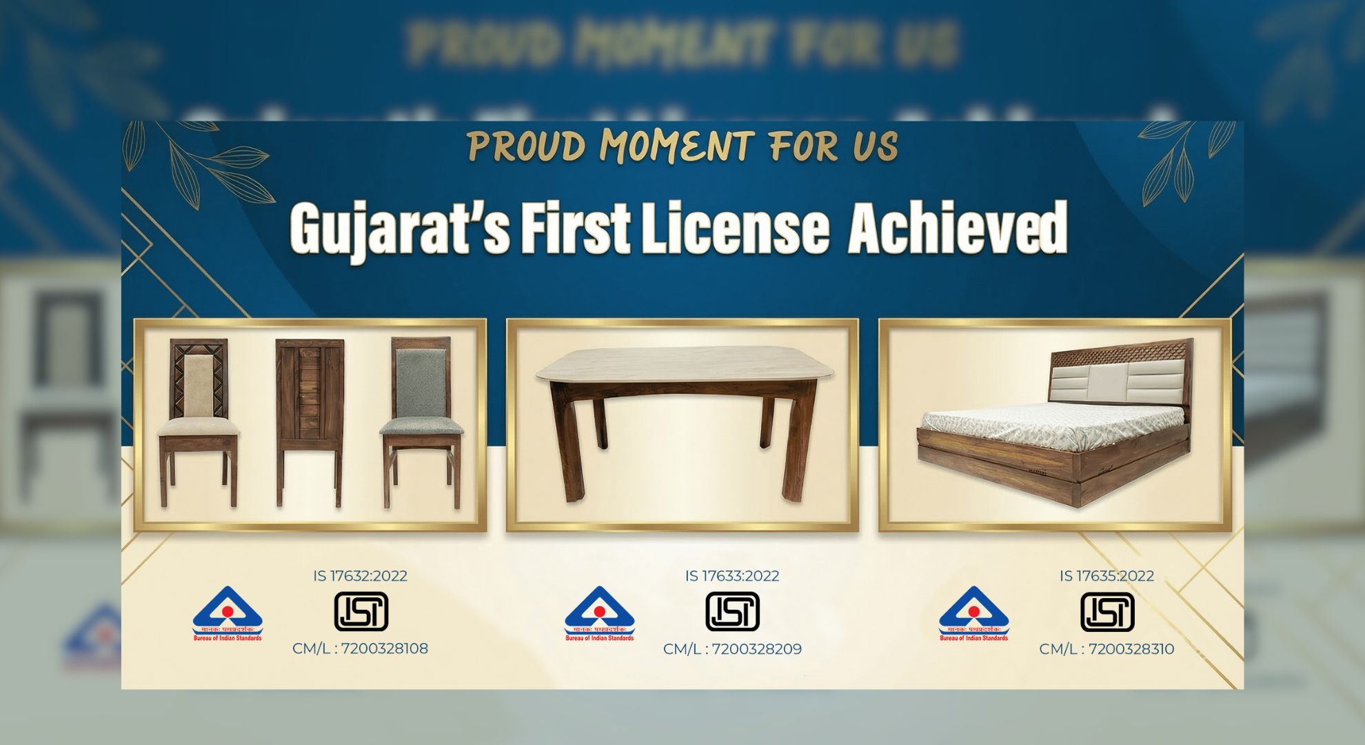 Gujarat's First License Achieved Banner